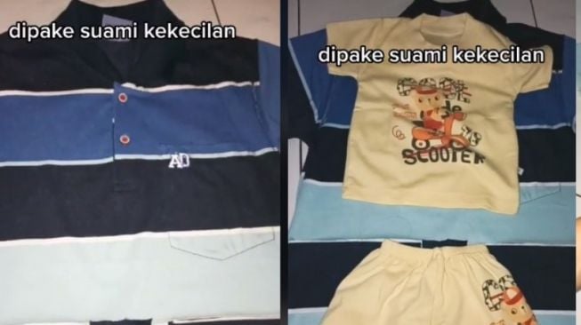 Baju Suami Kekecilan, Perempuan Ini Sulap Jadi Setelan Anak, Hasilnya Banjir Pujian