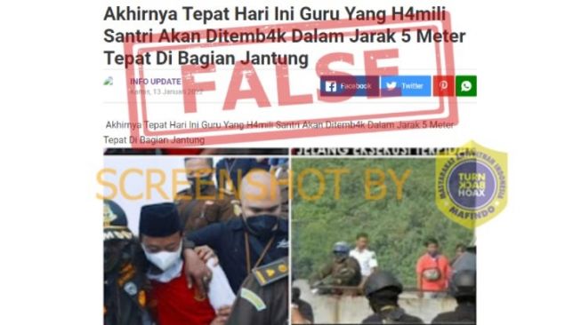 CEK FAKTA: Henry Wirawan Pemerkosa 13 Santriwati Akan Dihukum Tembak Tepat di Jantung, Benarkah?