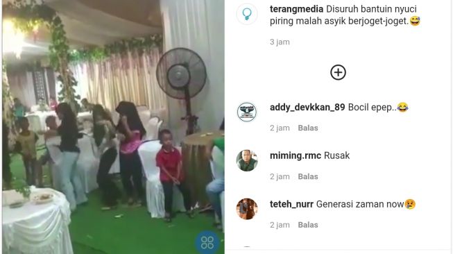 Viral Video Bocah Asik Joget Pargoy di Acara Nikahan, Warganet: Korban Medsos