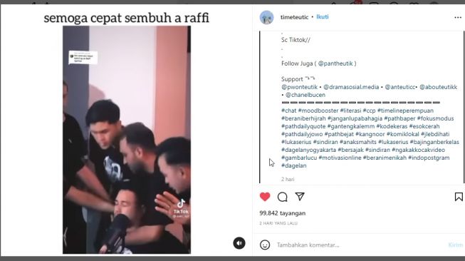 Diduga Sakit, Raffi Ahmad Tersungkur Saat Konferensi Pers, Warganet Anggap Trik Kesurupan