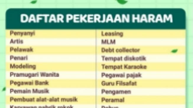 Ramai Unggahan Pekerjaan yang Diharamkan, Warganet Malah Singgung Pesugihan dan Open BO