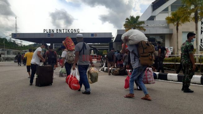 Sepekan Jelang Lebaran, PLBN Entikong Catat Peningkatan Arus Mudik