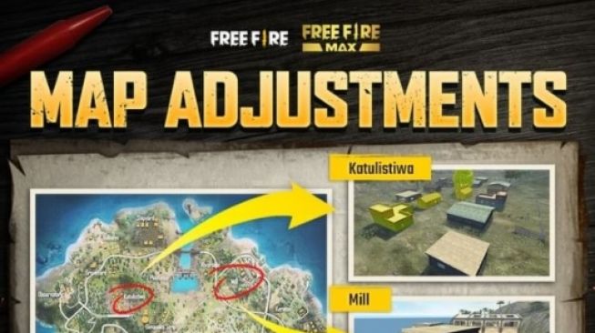 Pembaruan peta Bermuda Free Fire. [Instagram]