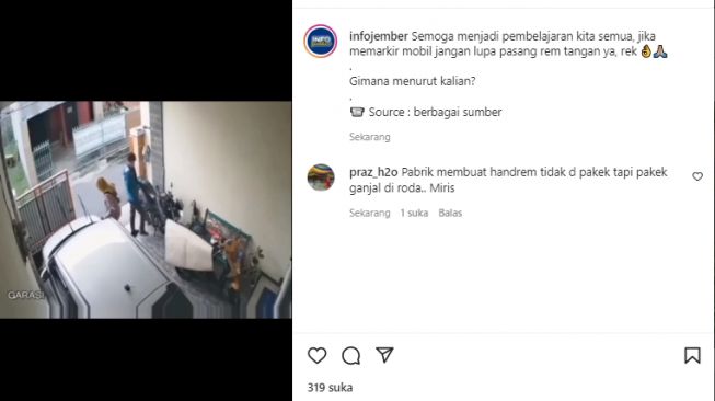 Viral Video Mobil Tergelincir Sendiri di Garasi Lukai Pemiliknya, Jadi Pembelajaran Rek!