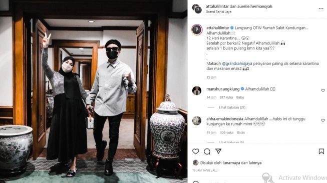 Aurel Hermansyah dan Atta Halilintar (instagram.com)