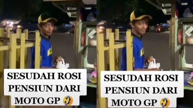 Pria Mirip Valentino Rossi Terciduk Beli Nasi Goreng, Wajah Penjual Bikin Salfok: Itu Roy Marten?