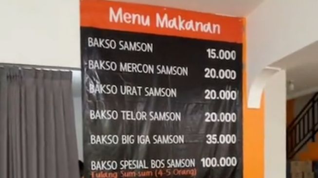 Potret Warung Bakso Vicky Prasetyo (instagram/@baksobossamson)