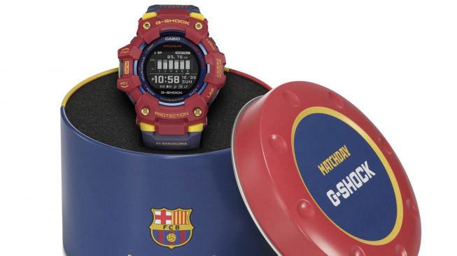Casio Indonesia meluncurkan dua varian jam tangan G-Shock Barcelona di Tanah Air pada Rabu (19/1/2022). [Casio Indonesia]