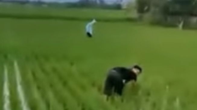 Viral Dua Pemuda Ini Pura-pura Menanam Padi di Sawah Demi Hindari Tilang, Netizen: Cerdas Semoga Selamat Kau Nak