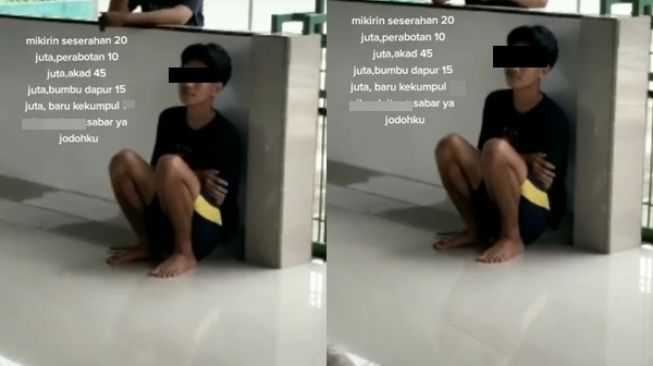 Cowok Melamun Mikir Biaya Berkeluarga Rp 90 Juta, Total Duit yang Terkumpul Malah Bikin Ngelus Dada (TikTok)