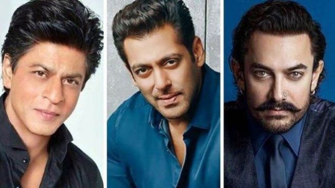 Shah Rukh Khan, Salman Khan, dan Aamir Khan. [Instagram]