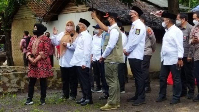 Tinjau Rumah Warga Terdampak Gempa Pandeglang, Ma'ruf Amin: Bantuan Sesuai Kerusakan