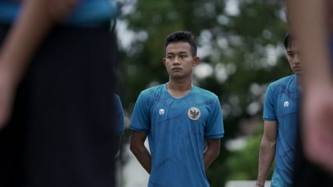 Sani Rizki Fauzi saat berlatih bersama Timnas Indonesia (dok. PSSI)