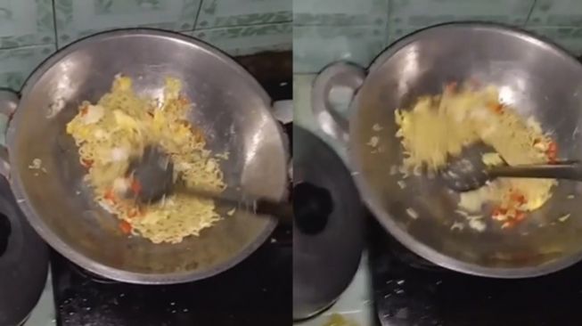 Barbar Banget, Pemuda Ini Masak Mie Goreng 'Banjir' Kecap: Auto Diomelin Emak!