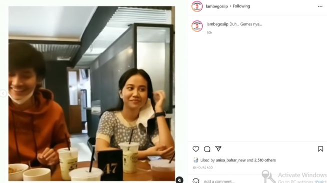 Mayang bersama pria yang diduga dekat dengannya (instagram.com)