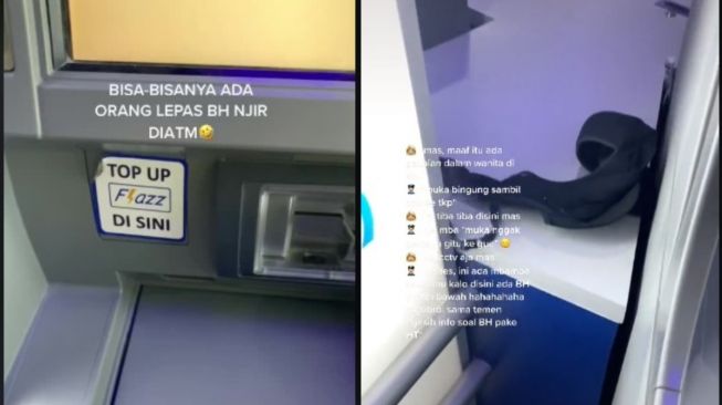 Mau Ambil Duit, Perempuan Ini Malah Temukan Bra di Balik Mesin ATM, Warganet: Ditunggu Video Rekaman CCTV