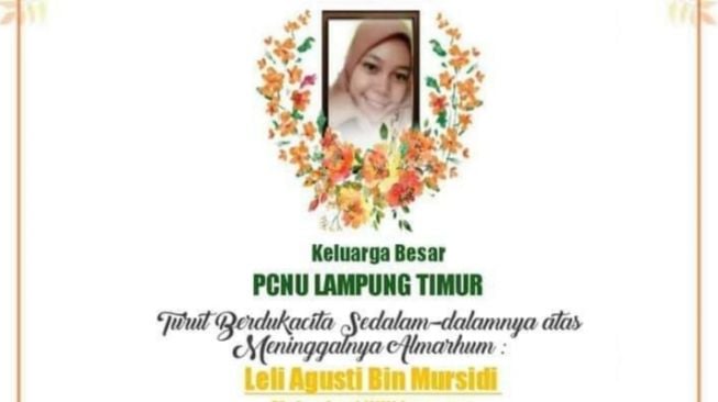 Perempuan yang Ditembak Mati Perampok di Lampung Timur Berstatus Mahasiswi Universitas NU