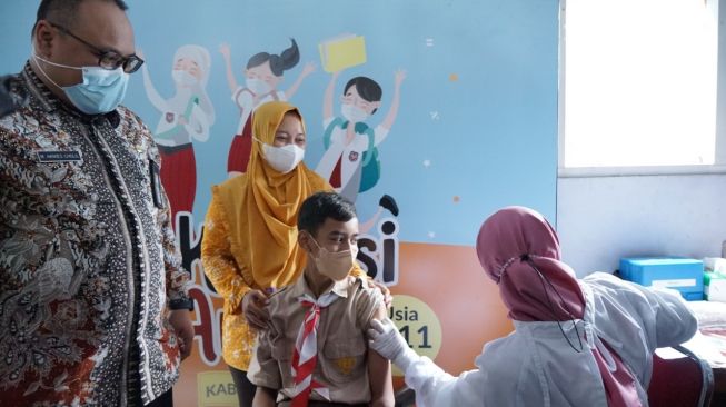 Dukung PTM, Pemkab Rembang Selenggarakan Vaksinasi untuk 57 Ribu Anak Usia 6-11 Tahun