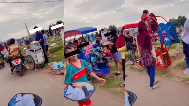 Tak Habis Pikir, Makam Serasa Alun-Alun, Kuburan Jadi Lapak Dagang Kuliner Hingga Hiburan