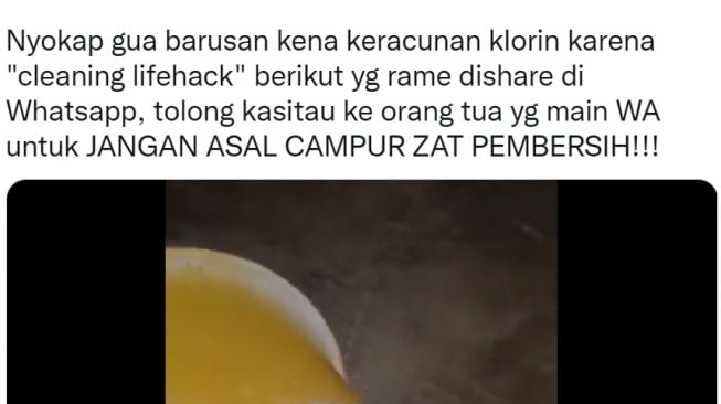 Bahaya! Jangan Asal Campur Zat Pembersih, Seorang Ibu Keracunan Usai Mencampur Asam Sitrat dengan Bahan Pemutih