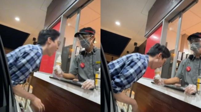 Aksi Cowok Makan Es Krim 'Langsung' saat Drive Thru, Warganet Soroti Perilaku Pelayan: Trauma