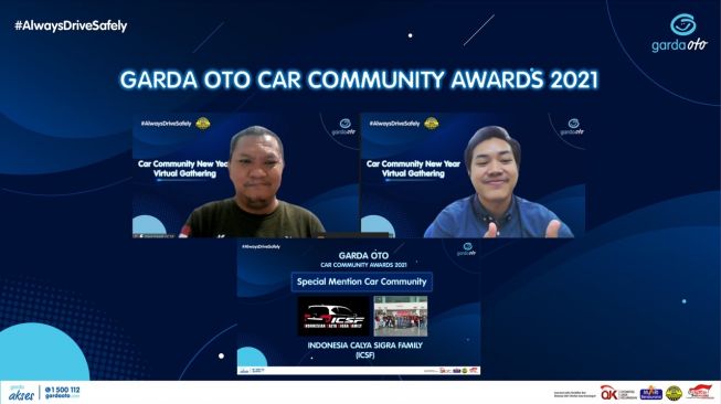 Indonesia Calya Sigra Family (ICSF) berhasil memenangkan penghargaan Special Mention Car Community atas kontribusinya dalam program Garda Oto di tahun 2021 [Asuransi Astra].