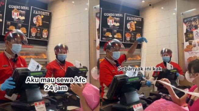 Bayar 30 Juta, Perempuan Sewa KFC 24 Jam untuk Lakukan Hal Ini, Warganet: Sultan Kalau Gabut