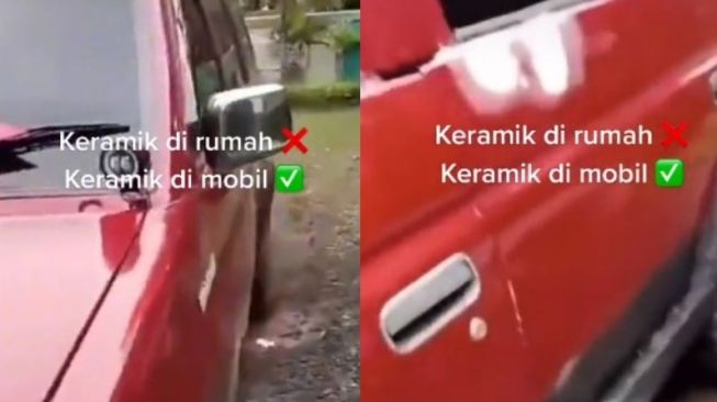 Bukan Main, Mobil Pribadi ini Dimodifikasi Pakai Lantai Keramik, Warganet: Kayak Teras Masjid