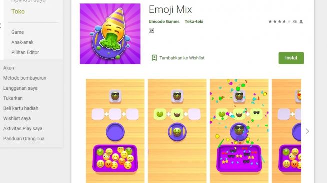 Emojimix dari Unicode Games (Google Play)