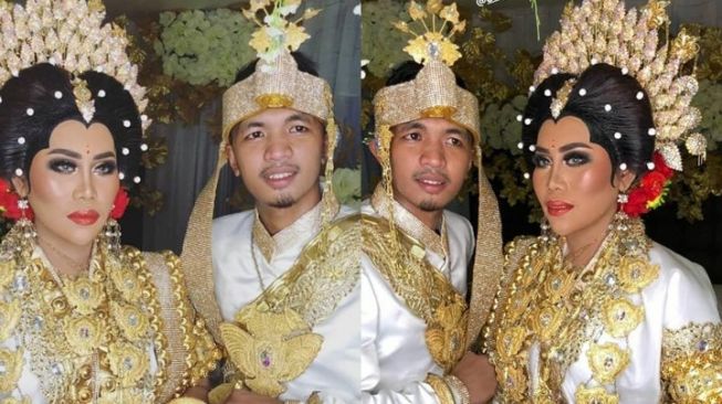 Evi Masamba dan Arif Hajriyanto menikah dengan mengusung adat Bugis. [Instagram]