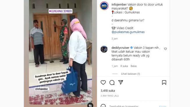 Perjuangan Nakes di Jember Lakukan Vaksinasi Door to Door, Ketuk Pintu Tak Kunjung Dibuka