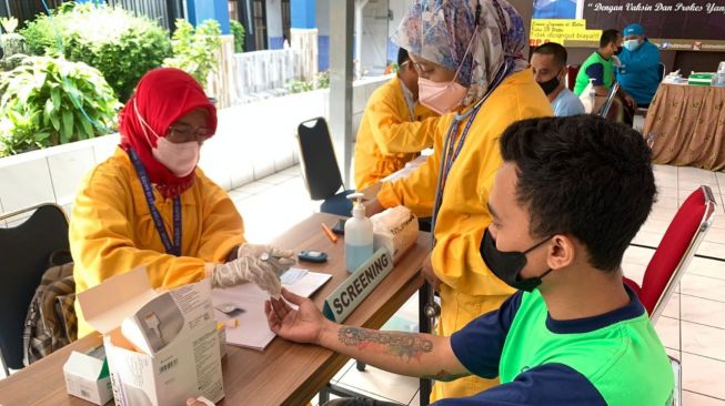 Maksimalkan Layanan Kesehatan, 37 WBP di Rutan Wates Jalani Vaksinasi Covid-19