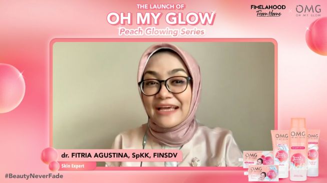 Perilisan Skincare OMG Oh My Glow Peach Glowing Series yang digelar Rabu (26/1/2022) [dok. OMG]