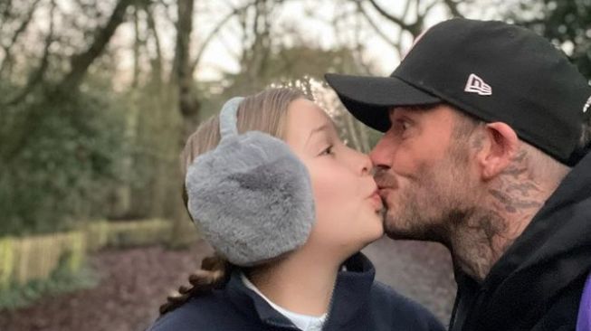 Jelang Hari Valentine Putrinya Ngaku Naksir Orang, David Beckham "Cemburu"