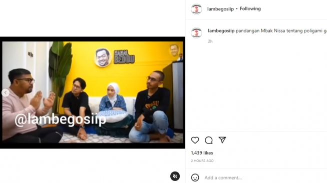 Pendapat Nissa Sabyan soal poligami (instagram.com)