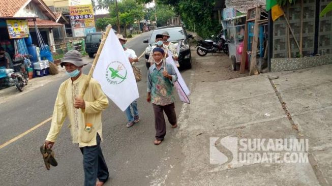 Puluhan Petani Jalan Kaki dari Cisolok Sukabumi ke Istana Merdeka, Minta Keadilan ke Presiden Jokowi