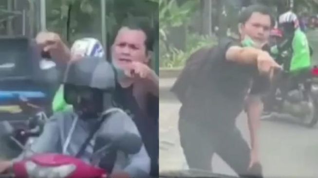 Viral Video Pria Pura-pura Jadi Korban Tabrak Lari. (Instagram/@jurnalisjunior)