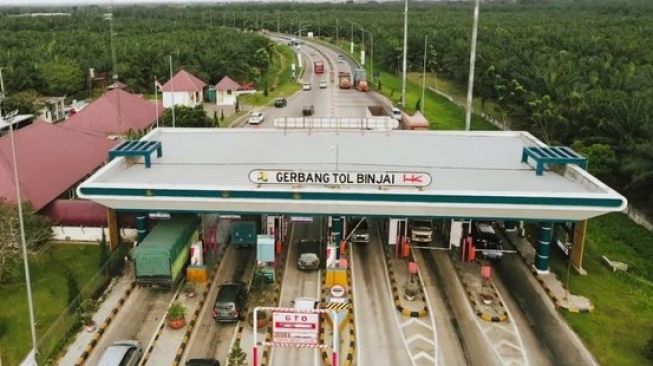 Gerbang Tol Binjai, Sumatera Utara. [Dok.Digtara.com]