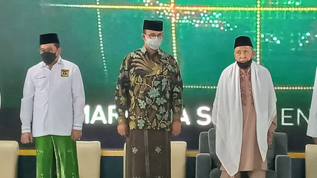 Tiba di Kantor DPW PPP DKI Jakarta, Gubernur Anies Baswedan Disambut Takbir dan Teriakan 'Hidup Anies Presiden'