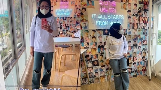 Pamer Gaya Usai Jadi Penggemar BTS, Emak-emak Ini Sukses Bikin Anak Muda Insecure