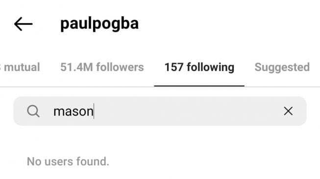 Gelandang Manchester United, Paul Pogba unfollow Mason Greenwood di Instagram. [Instagram@paulpogba]