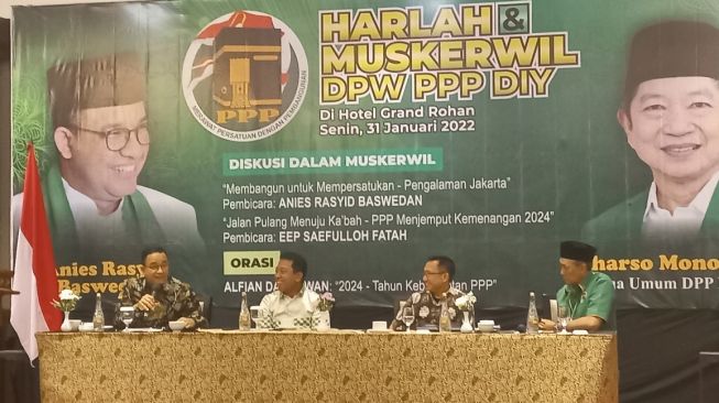 Panaskan Mesin Partai, PPP Hadirkan Anies Baswedan di Harlah dan Muskerwil DPW PPP DIY