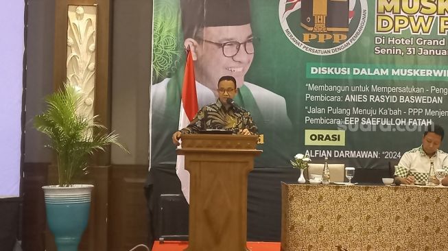 Hadiri Harlah PPP DIY, Anies Baswedan Singgung Persatuan lewat Kendaraan Umum dan Trotoar