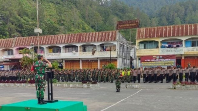 Ribuan Personel Gabungan Bersiaga di Parapat Sumut, Kawal Kunjungan Presiden Jokowi Besok