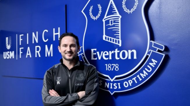 Manajer anyar Everton, Frank Lampard. [Twitter EFC]