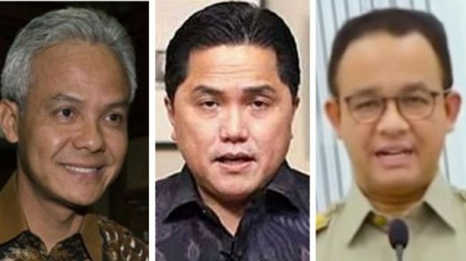 Ganjar Pranowo, Erick Thohir, Anies Baswedan potensial dilirik PKS untuk Pilpres 2024 mendatang. [Antara]