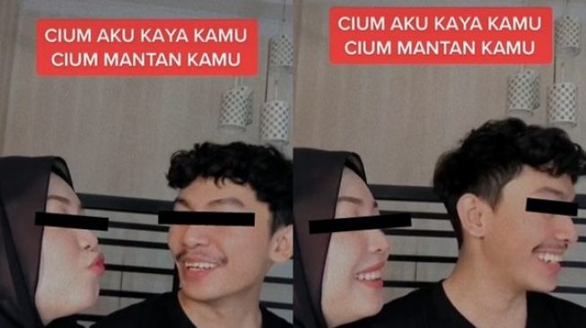 Cewek Minta Pacar Cium Dia Seperti Cium Mantan, Warganet: Sayang Mari Bertengkar