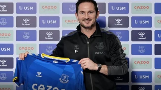 Pelatih baru Everton, Frank Lampard. [Twitter EFC]