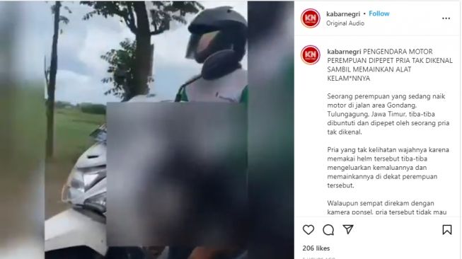 Mainkan Alat Kelamin saat Berkendara, OTK Buntuti dan Pepet Pengendara Motor Wanita