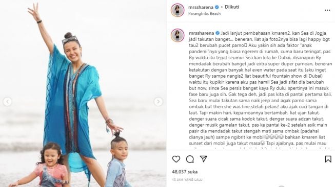 Sharena Delon curhat soal putri bungsunya (instagram.com)